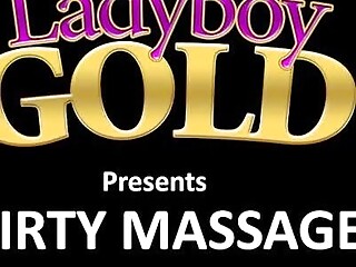 Thai huge cock Polla in massge with mutual fuck with oil