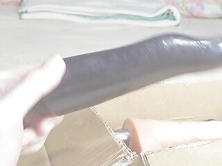 Cute tranny DaniTheCutie tries using traditional anal beads on her pretty lil butt