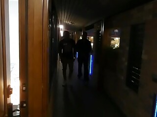 Two bbc studs give a blond slut what she wants cos she left her door open getting huige creampie in her ass