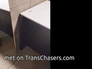 Dazzling Asian TGirl Getting Jizzed