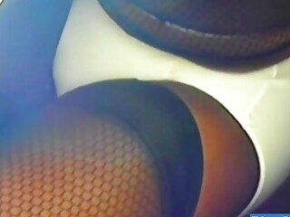 BlueGirl70 Upskirt Fishnets